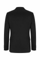 Nazef %80 Yün Gümüş Düğmeli Slim Fit Siyah Erkek Kaşe Ceket