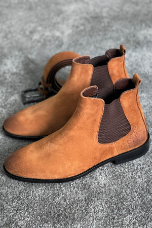 Nazef Enjeksiyon Kösele Taban Süet Deri Taba Chelsea Bot